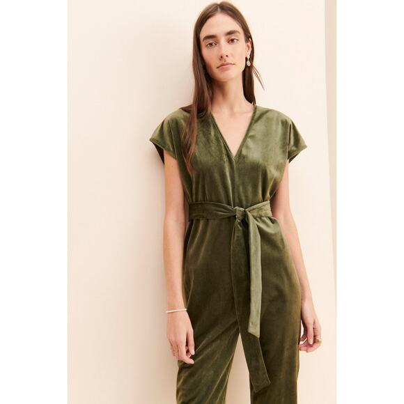 DRA Women's Ciara Jumpsuit Size S In Olive - Picture 2 of 11